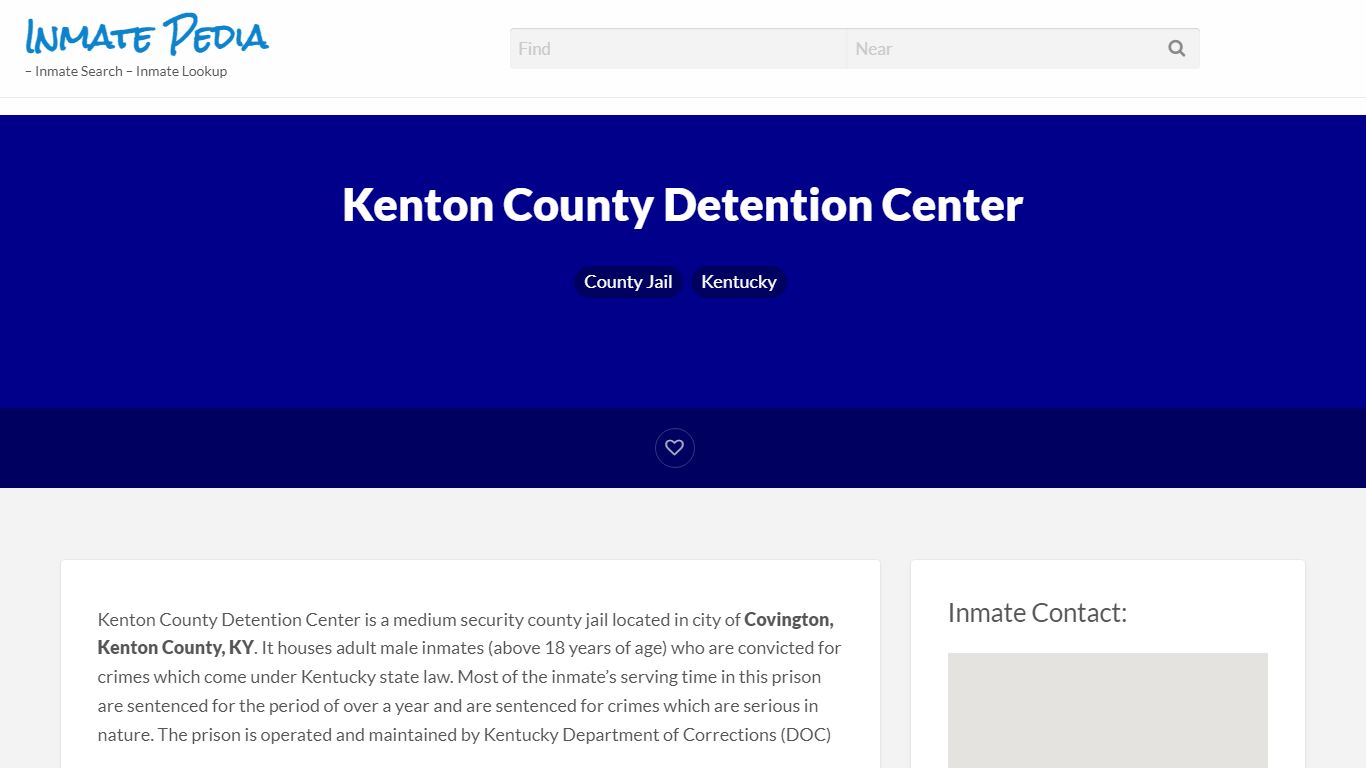 Kenton County Detention Center - Inmate Search