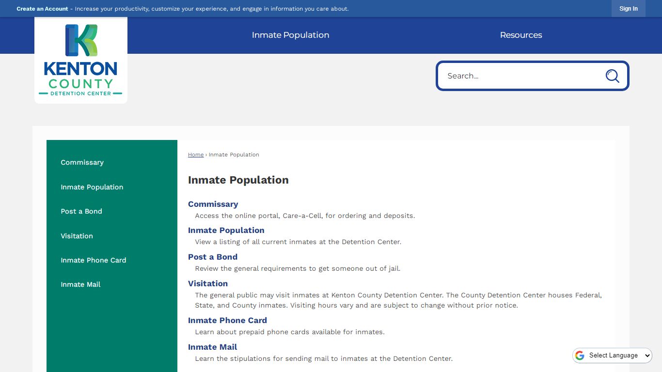 Inmate Population | Kenton County Detention Center, KY